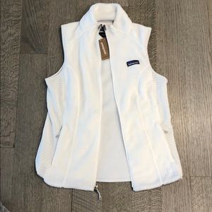 Women’s small patagonia white vest brand new
